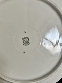 Masitero con Asas Porcelana Verbano Modelo Flor de Durazno con Vivo en Oro C1980 - Funcy Stuff Antiguedades
