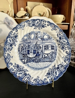 Juego de 6 Platos para Postre Johnson Bros England, Pattern Coaching Scenes Multicolor C1960 - comprar online