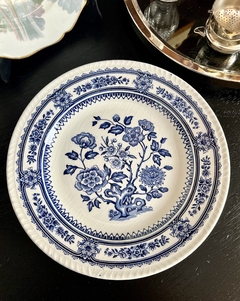 Imagen de Plato Playo Wood & Sons Busrlem England Dorset Blue C1960