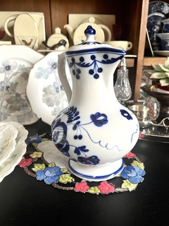 Jarra para Agua Porcelana Gzhel Pottery Rusia Blue & White Pintada a Mano C1950-1960 en internet