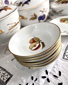 Bowls Compoteras o Fruta x 6 Porcelana Royal Worcester England, Modelo Evesham Gold 1961 - (copia) - tienda online