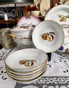 Bowls Compoteras o Fruta x 6 Porcelana Royal Worcester England, Modelo Evesham Gold 1961 - (copia) - Funcy Stuff Antiguedades