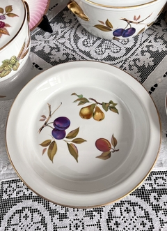 Fuente Redonda Plato para Tarta Porcelana Royal Worcester England, Modelo Evesham Gold 1961 - comprar online