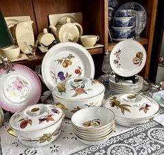 Platos para Postre o Fruta x 6 Porcelana Royal Worcester England, Modelo Evesham Gold 1961 en internet