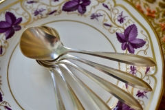 Juego de 6 Cucharas para Helado Metal Plateado Oneida Community Plato C1930