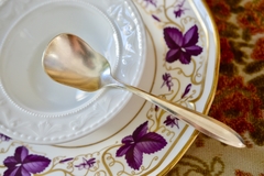 Juego de 6 Cucharas para Helado Metal Plateado Oneida Community Plato C1930 en internet