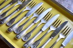 Imagen de Set para Postre Lunch Plata Lappas Baño de Plata Modelo Colbert C1960