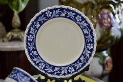 Trio para Te, loza Grindley England, Pattern Elysian Azul C1954
