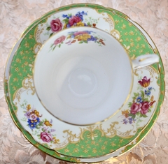 Imagen de Trio para Te Paragon Fine Bone China England Pattern Rockingham Green C1950.