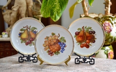 Plato para Postre o Frutas de Porcelana Debra Bavaria Germany , Guarda Oro Incrustado #3 . C1940 - Funcy Stuff Antiguedades