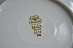 Plato para Postre o Frutas de Porcelana Debra Bavaria Germany , Guarda Oro Incrustado #3 . C1940