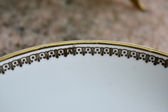 Imagen de Plato para Postre o Frutas de Porcelana Debra Bavaria Germany , Guarda Oro Incrustado #3 . C1940