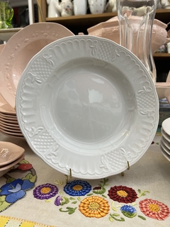 Juego de 6 Platos Hondos Porcelana Verbano Modelo Venezia Blanco en internet