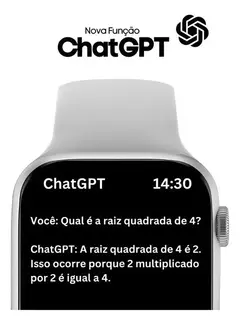 Imagem do Smartwatch Watch X Serie 10 45mm Tela Amoled 1gb Chatgpt Gps Lançamento 2024 A prova d' água