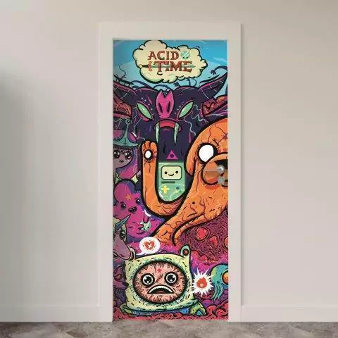 Adesivo de Porta Desenhos & Animações