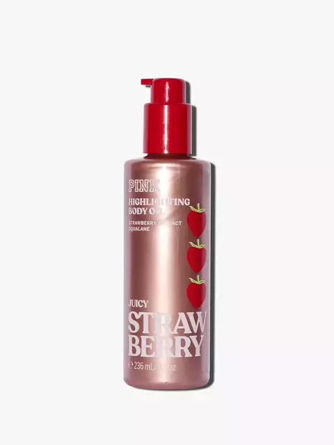 Óleo Corporal Iluminador Juicy Strawberry - PINK Victoria's Secret - comprar online