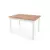 Mesa Retangular Madeira Maciça Eucalipto Milena 1200X800 - comprar online