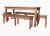 Conjunto Mesa Rústica Madeira Maciça 2 Bancos E 2 Banquetas na internet