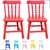 Conjunto Cadeira Cadeirinha Infantil Colorida Laqueada Torneada de Madeira Kit 2 Cadeirinhas