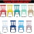 Conjunto Mesa Retangular Infantil Com 4 Cadeiras Colorida laqueada - comprar online