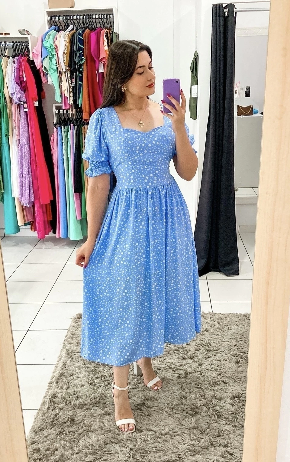 Vestido Daniella Floral Azul (U)