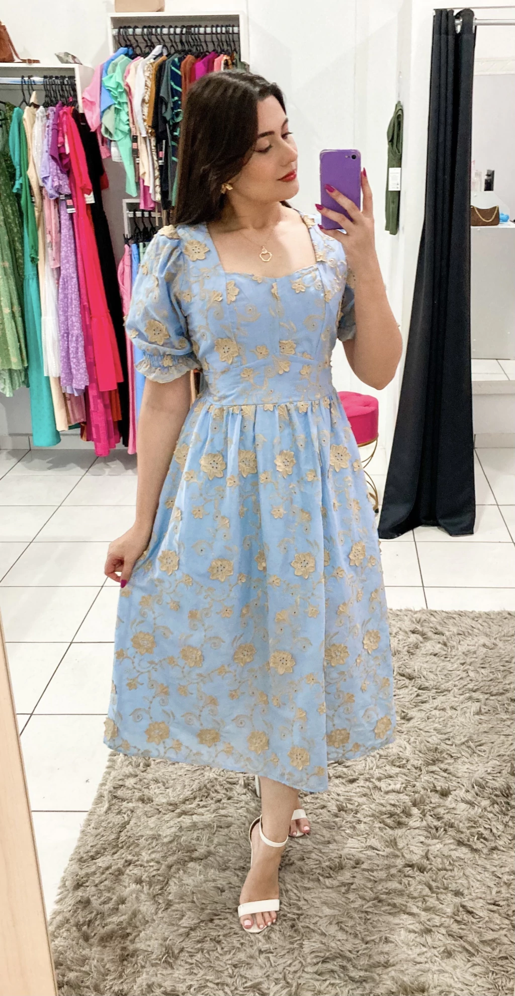 Vestido Ayla Laise 3D Azul (U)