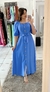 Vestido Chemise longa azul (U) - comprar online