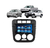 Kit Multimídia Gol Parati Saveiro G4 Mold Grafite Mp5 2din Bt Usb Fm Leitor SD