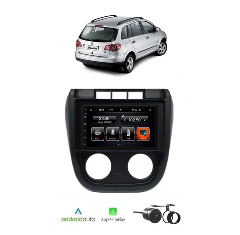 Kit Multimídia SpaceFox 2003 / 2009 7 Pol CarPlay AndroidAuto USB Bt FM - 708BR Roadstar