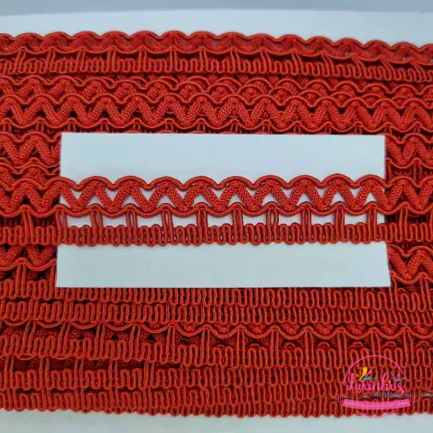 Fita Passamanaria Galão 90 Vermelho - 5 Metros