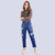 Calça Mom Fit com Rasgos