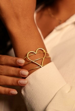 BRACELETE CORAÇÃO FOSCO