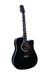 Violão Di Giorgio Folk Elétrico com Afinador Aço Preto GEBK