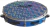 Pandeiro Torelli Azul Pele Holografica TP308AZ - comprar online