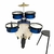 Bateria RMV Rock Kids Aro de Madeira Azul Crisp - comprar online