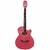 Violão PHX Nylon Flat Elétrico c/ Afinador Rosa FTN35PK