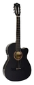 Violão Michael Semi Flat Aço Elétrico com Afinador VMS314 BK