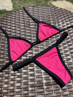 conjunto bronze pink c/ preto na internet