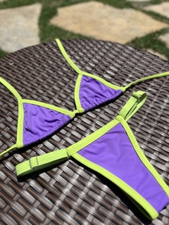conjunto bronze Lilás c/maça verde na internet