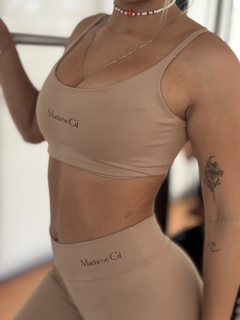 Calça + top bege - comprar online