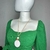 Cropped Verde Folha com Amarração e Babadinho - comprar online