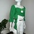 Cropped Verde Folha com Amarração e Babadinho na internet