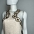 Vestido Bege Frente Única e Pedras - Bebesh - comprar online