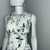 Vestido com Recortes Folhas Branco e Verde - Vida Vici - comprar online