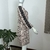 Vestido Reto Animal Print em Crepe Manga Longa - Lillo Brechó