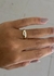Anel Carina dourado - loja online