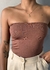 Tube Top Marrom na internet