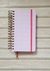 Planner Slim Permanente - Xadrez Rosa