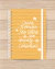 Caderno A5 Coisas Boas - Amarelo - comprar online