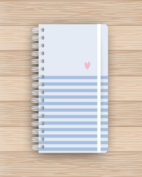 Caderno Slim Azul - comprar online